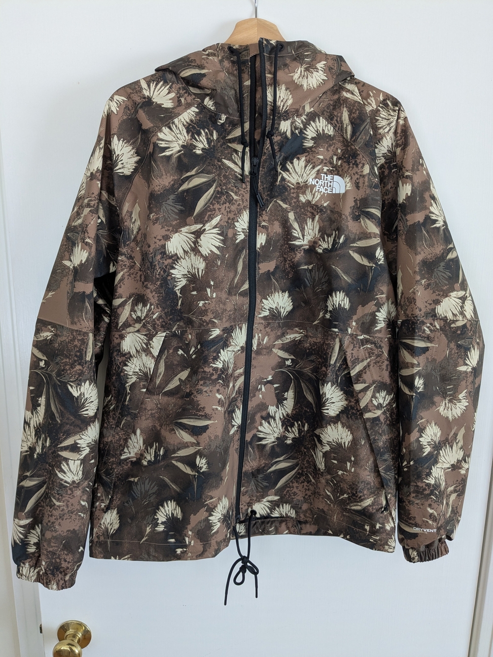 The North Face Men's Antora Jacket Camo Waterproof | Size M | Brown